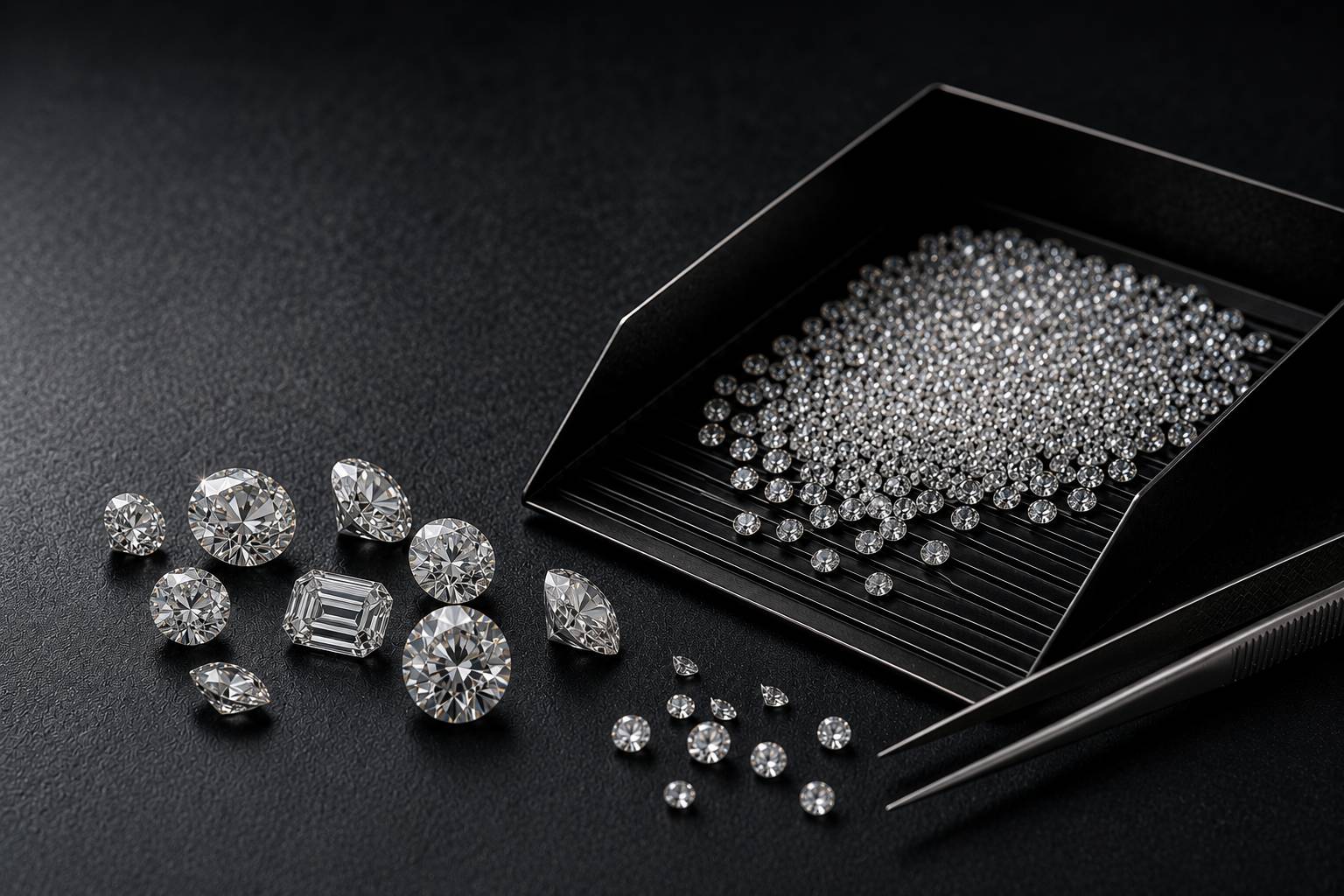 Wholesale diamond close-up